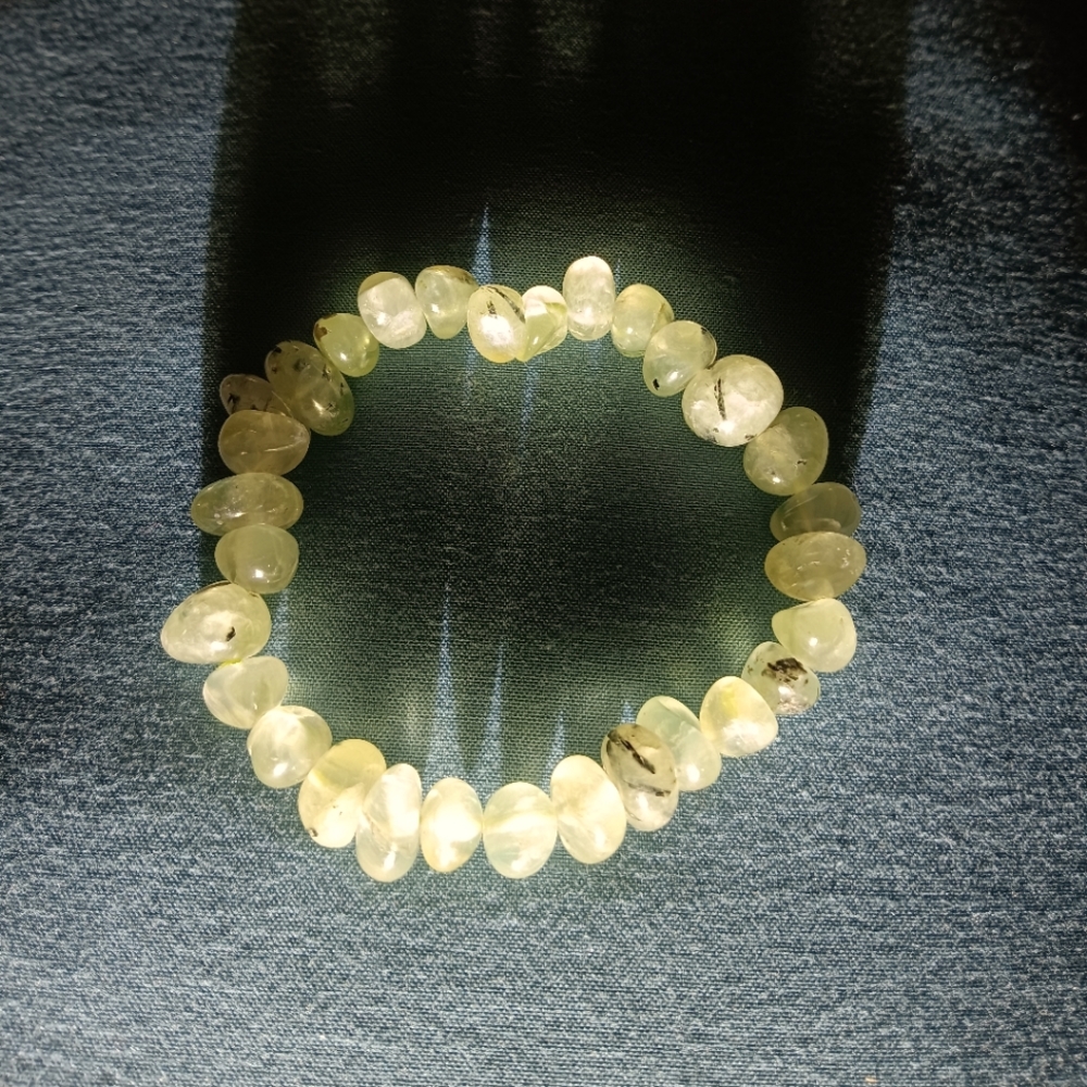 Prehnite bracelet